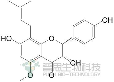 3,7,4'-Trihydroxy-5-methoxy-8-prenylflavanone, (2R,3S)-