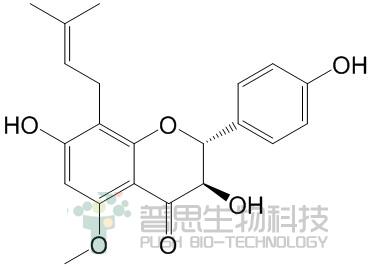3,7,4'-Trihydroxy-5-methoxy-8-prenylflavanone, (2R,3R)-