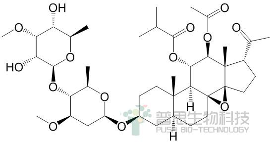 Tenacigenin B, 3-O-β-Allopyranosyl-(1→4)-β-oleandropyranosyl-11-O-isobutyryl-12-O-acetyl-