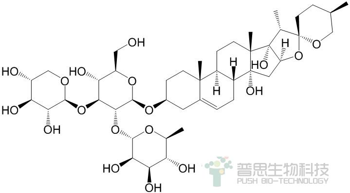 Ophiogenin 3-O-α-L-rhamnopyranosyl(1→2)[β-D-xylopyranosyl(1→3)]-β-D-glucopyranoside