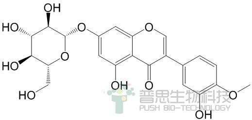 Pratensein 7-O-glucopyranoside